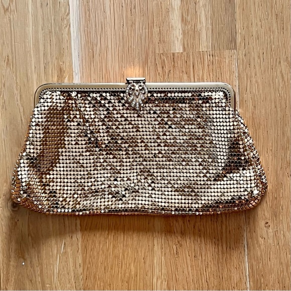 Oroton Bags Oroton Vintage Gold Glomesh Purse Clutch Crystal Clasp Poshmark